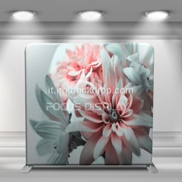 Floro Flower Portable Backdrop Tessuto Frame
